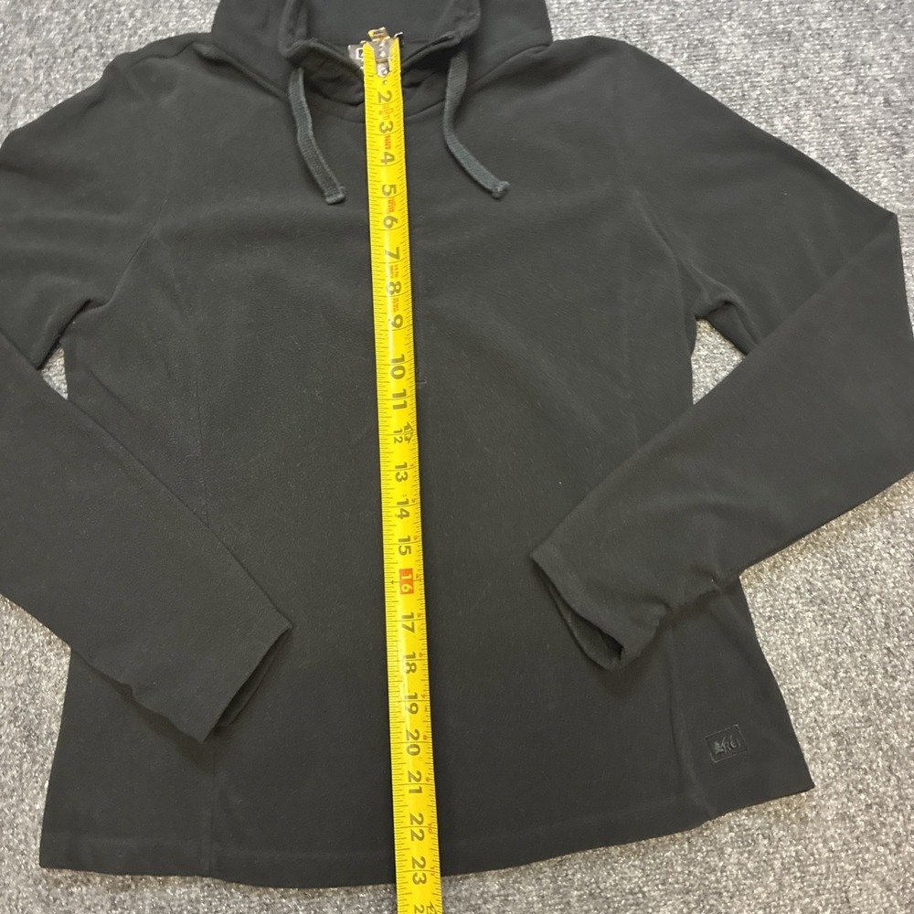 REI Co-op Black Quarter Zip Fleece Pullover Top Womens Medium - Picture 6 of 10